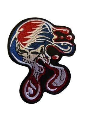Grateful Dead Melt your Face Stealie Patch